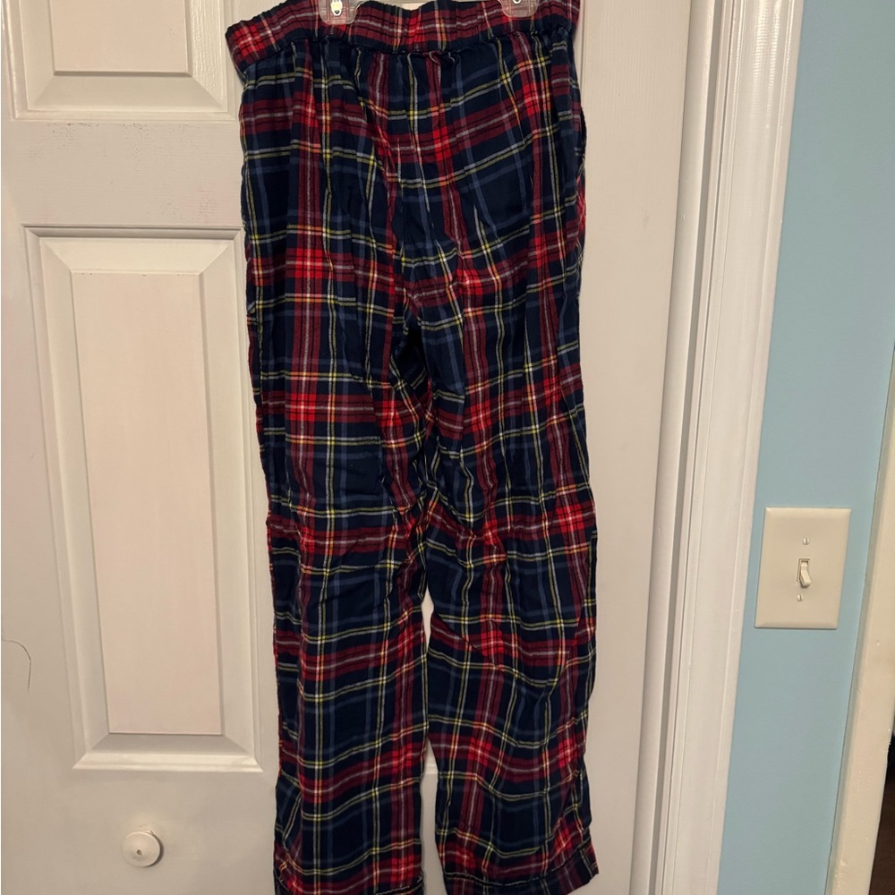 Aerie Plaid Pajama Pants - Red and Blue - Picture 2 of 3